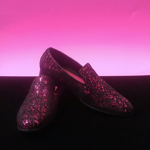 fuchsia loafers mens